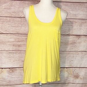 True Religion Yellow Racerback Tank Top Size XS
